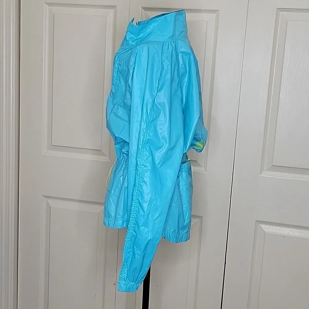 Athleta Turquoise Blue Lightweight Windbreaker Size Medium - Picture 5 of 9